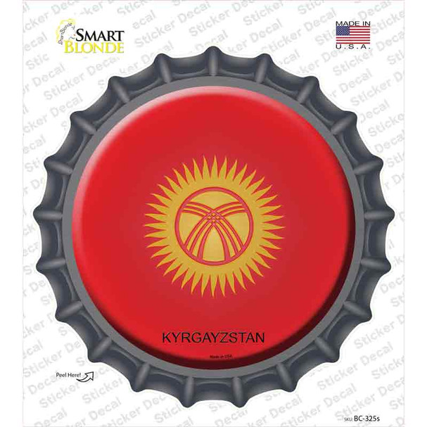 Kyrgayzstan Country Novelty Bottle Cap Sticker Decal