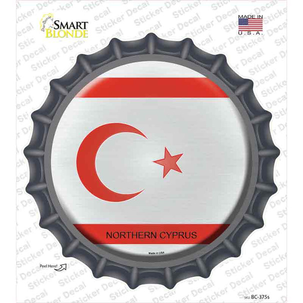 Northern Cyprus Country Novelty Bottle Cap Sticker Decal