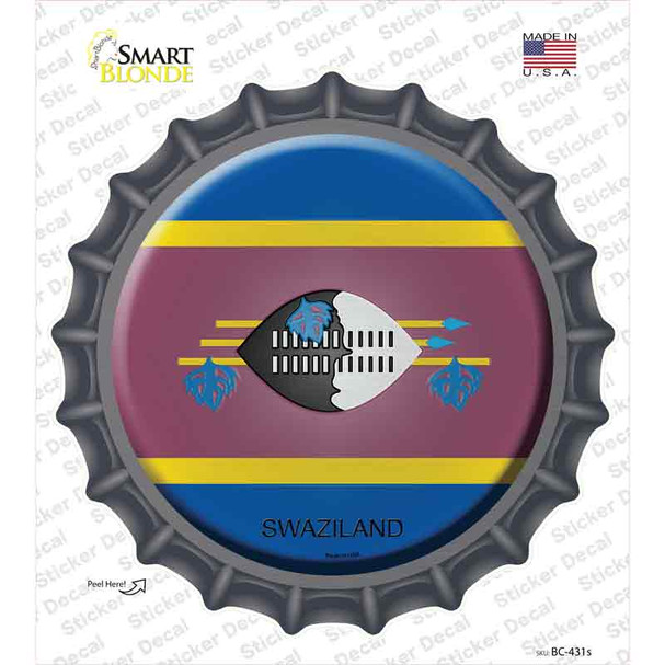 Swaziland Country Novelty Bottle Cap Sticker Decal