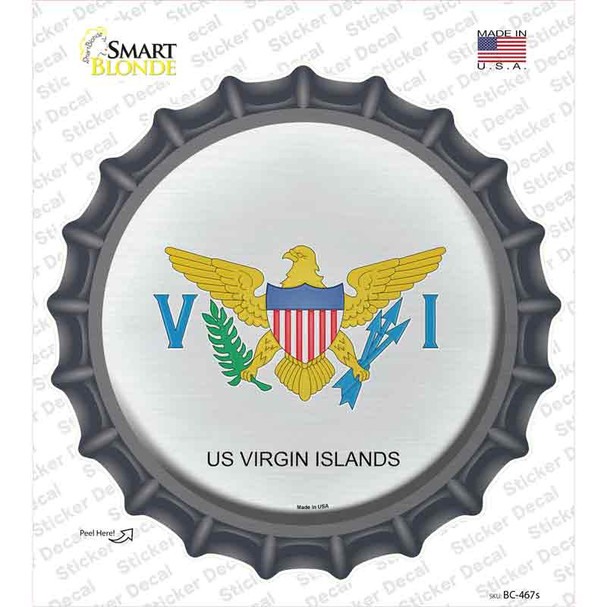 US Virgin Islands Novelty Bottle Cap Sticker Decal
