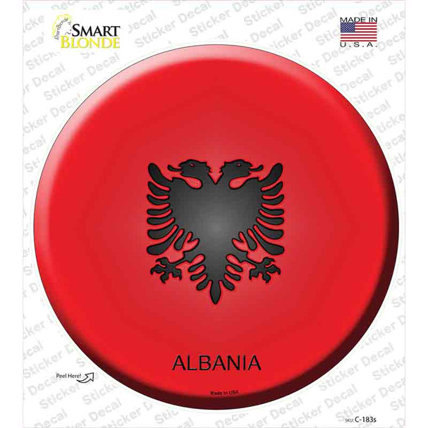 Albania Country Novelty Circle Sticker Decal