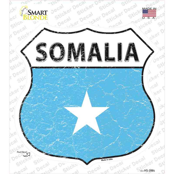 Somalia Flag Novelty Highway Shield Sticker Decal