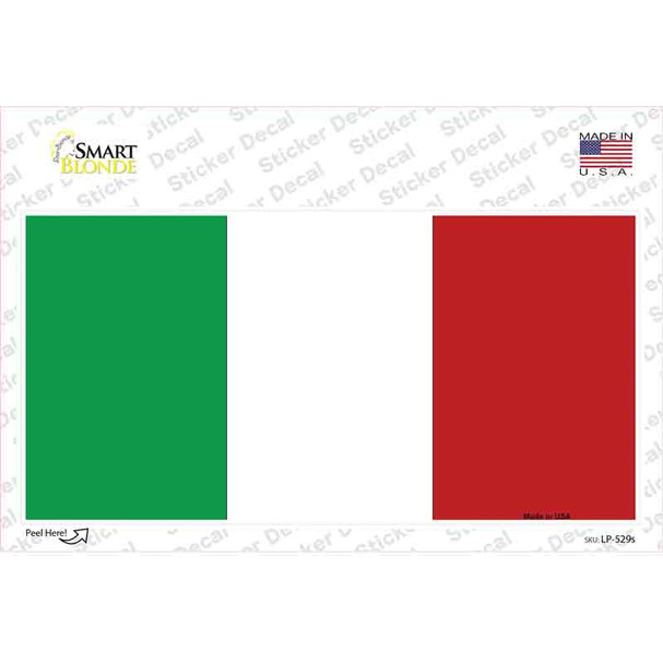 Italy Flag Novelty Sticker Decal