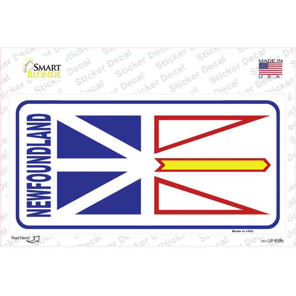 New Foundland Flag Novelty Sticker Decal