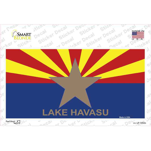 Lake Havasu Arizona State Flag Novelty Sticker Decal