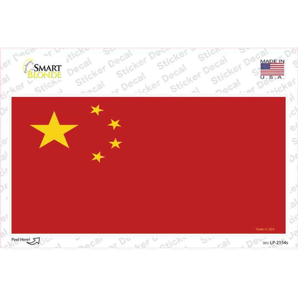 China Flag Novelty Sticker Decal