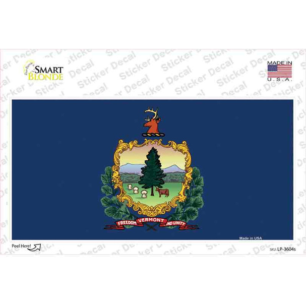 Vermont State Flag Novelty Sticker Decal