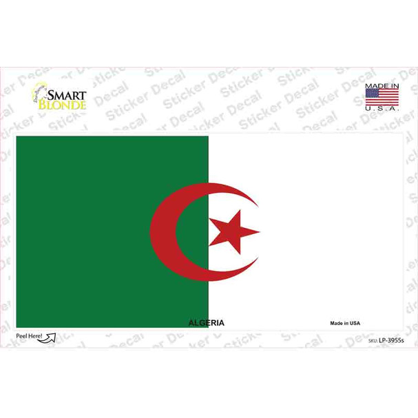Algeria Flag Novelty Sticker Decal