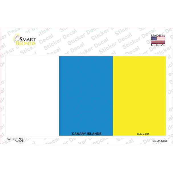 Canary Islands Flag Novelty Sticker Decal