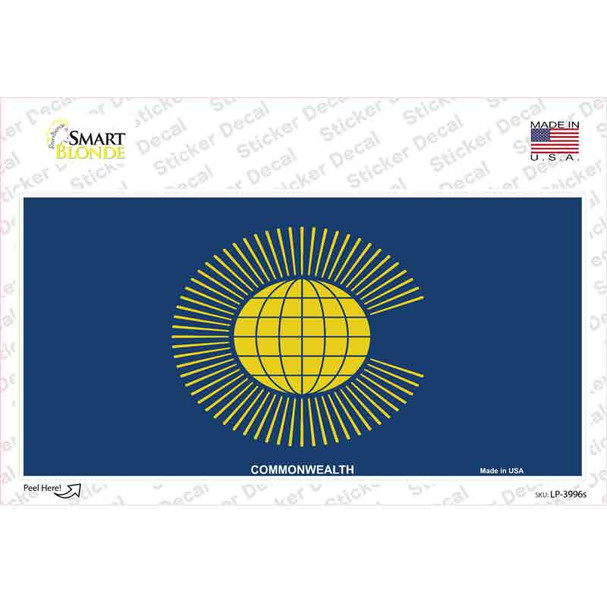 Commonwealth Flag Novelty Sticker Decal
