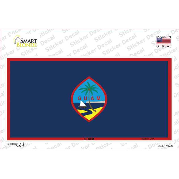 Guam Flag Novelty Sticker Decal