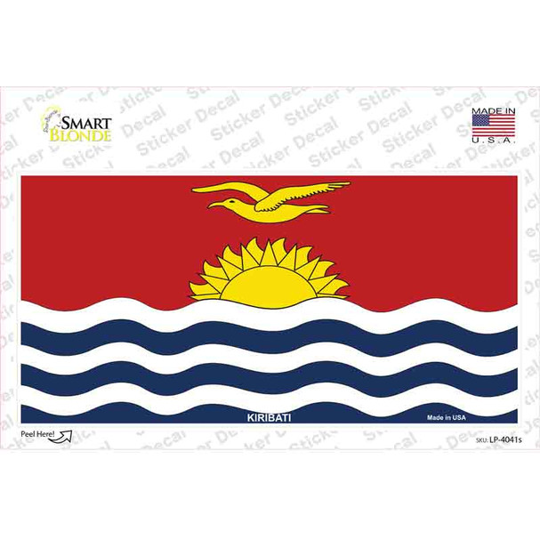 Kiribati Flag Novelty Sticker Decal