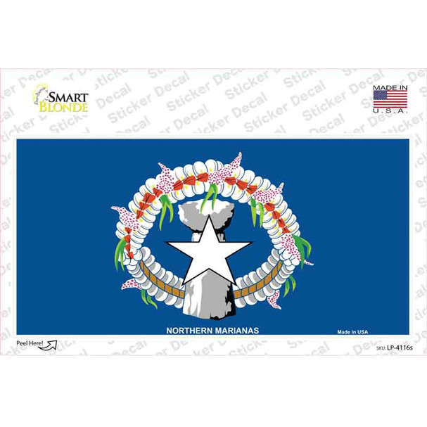 Northern Marianas Flag Novelty Sticker Decal