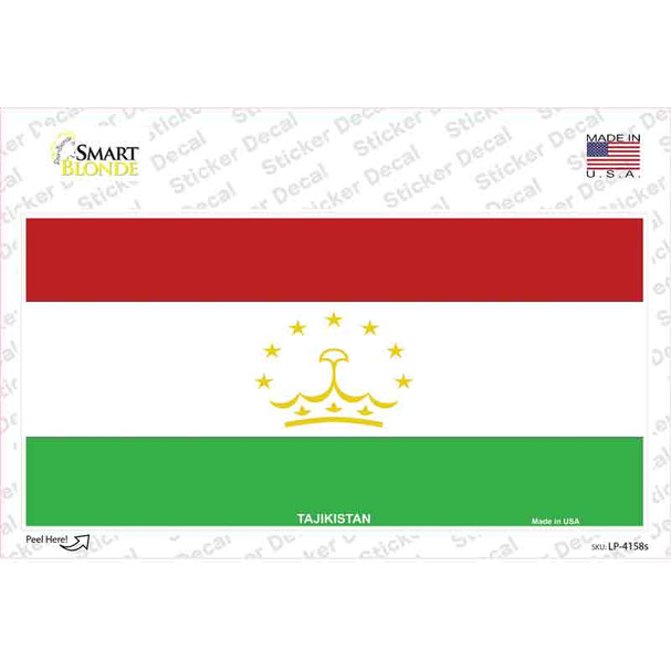 Tajikistan Flag Novelty Sticker Decal