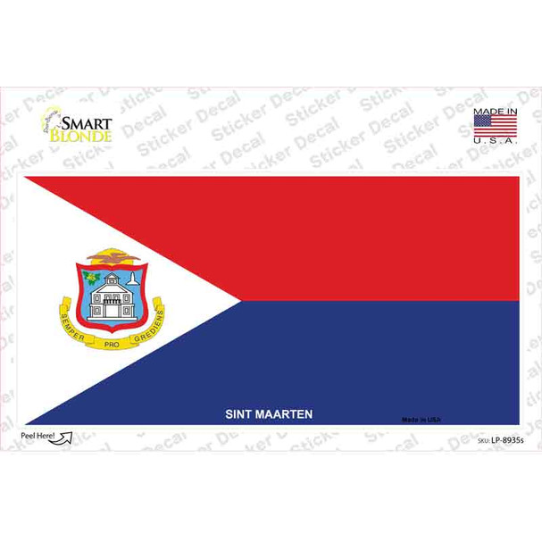 Sint Maarten Novelty Sticker Decal