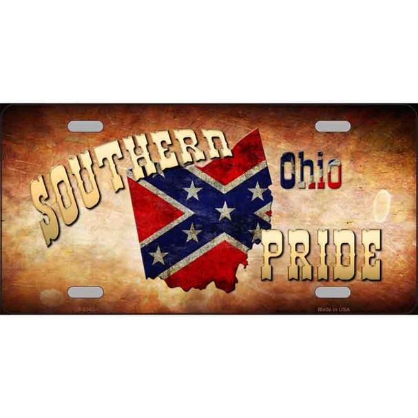Southern Pride Ohio Metal Novelty License Plate