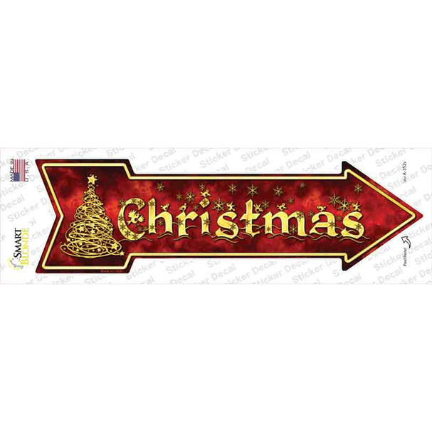 Christmas Novelty Arrow Sticker Decal