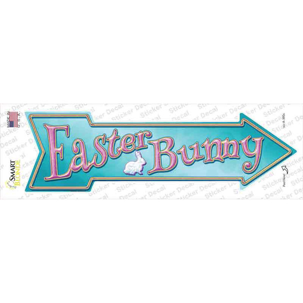 Easter Bunny Novelty Arrow Sticker Decal