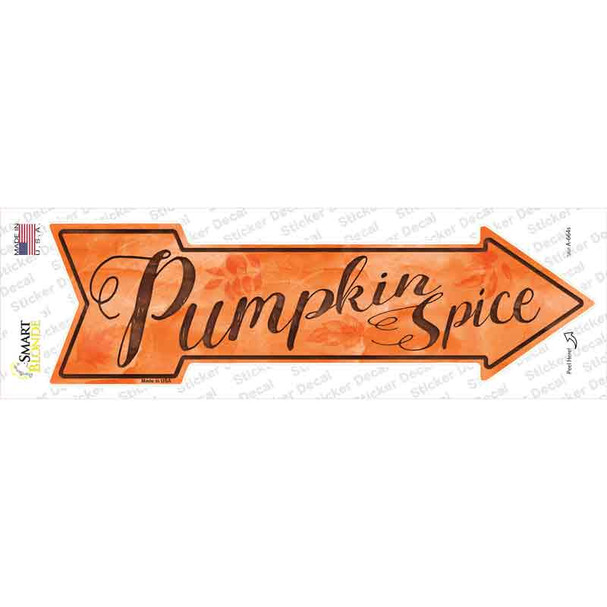 Pumpkin Spice Novelty Arrow Sticker Decal