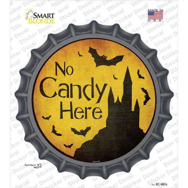 No Candy Here Novelty Bottle Cap Sticker Decal