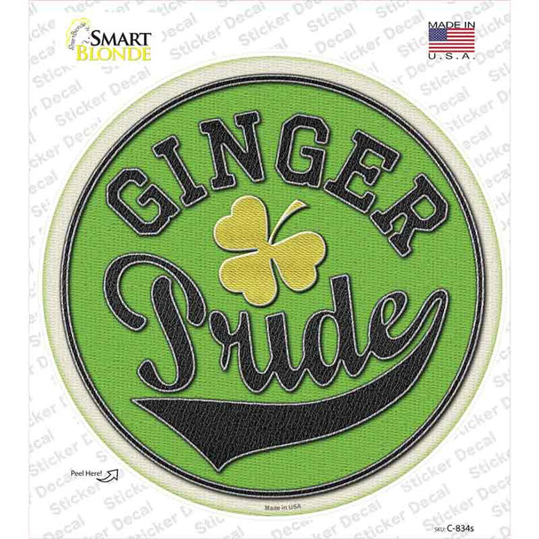 Ginger Pride Novelty Circle Sticker Decal