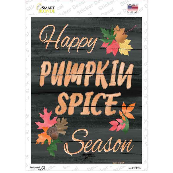 Pumpkin Spice Season Novelty Rectangle Sticker Decal