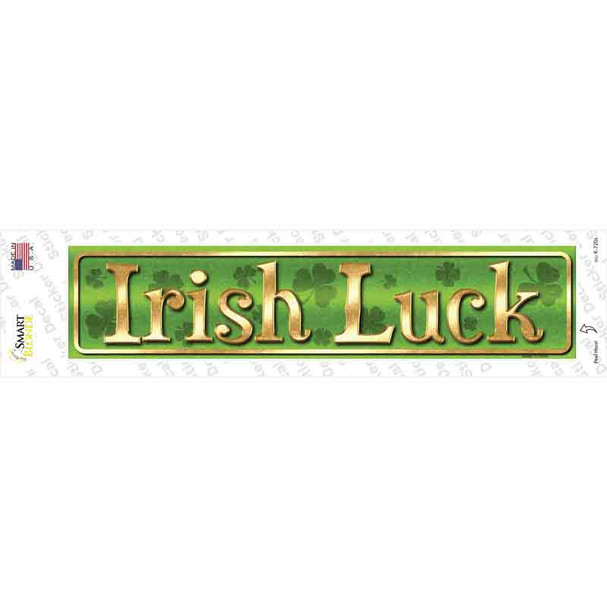 Irish Luck Novelty Narrow Sticker Decal