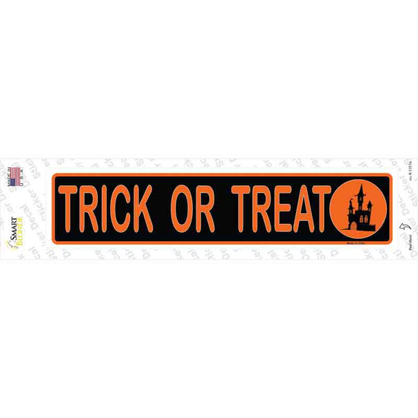 Trick Or Treat Novelty Narrow Sticker Decal