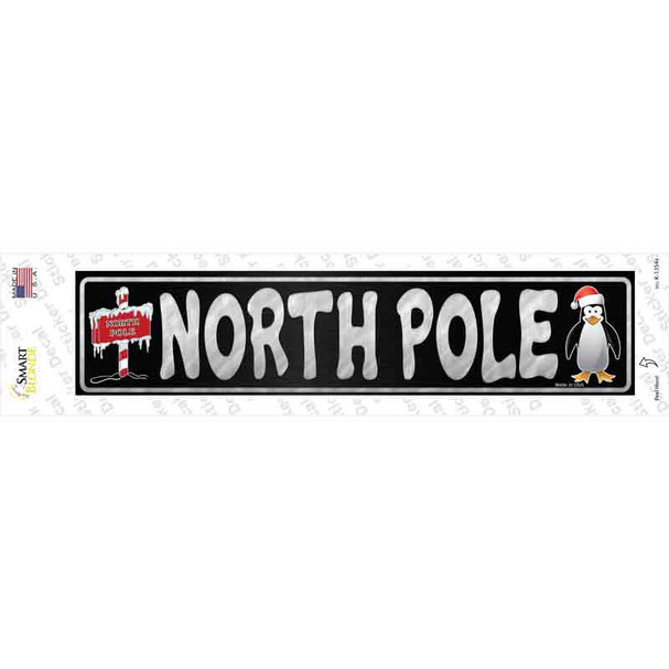 North Pole Novelty Narrow Sticker Decal