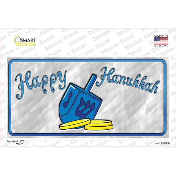 Happy Hanukkah Dreidel Novelty Sticker Decal