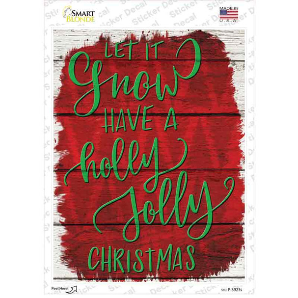 Have a Holly Jolly Christmas Novelty Rectangle Sticker Decal