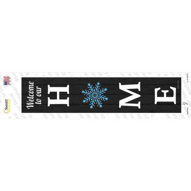 Home Snowflake Novelty Narrow Sticker Decal