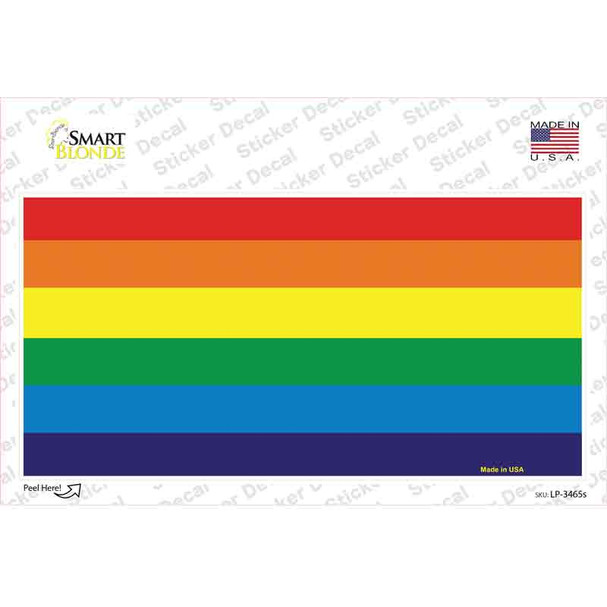 Rainbow Flag Novelty Sticker Decal