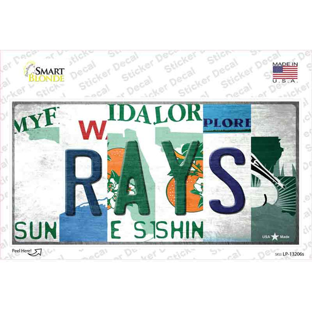 Rays Strip Art Novelty Sticker Decal