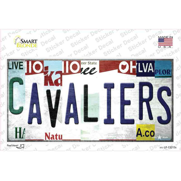 Cavaliers Strip Art Novelty Sticker Decal