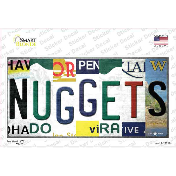 Nuggets Strip Art Novelty Sticker Decal