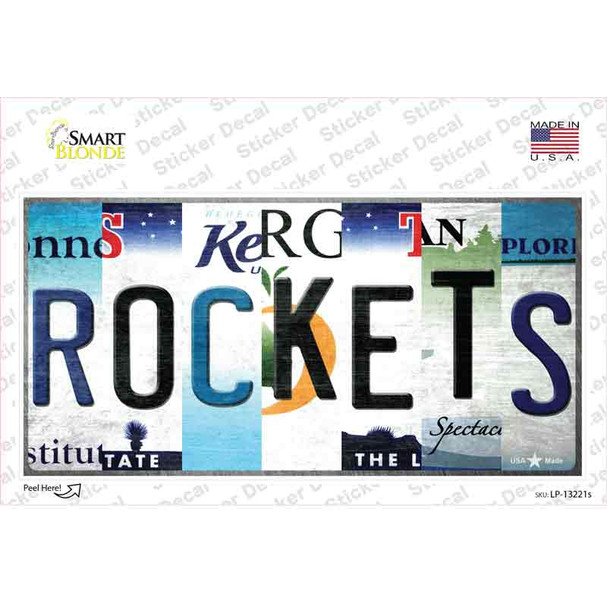 Rockets Strip Art Novelty Sticker Decal