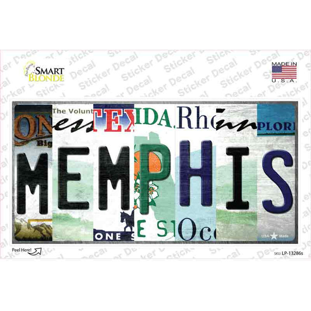Memphis Strip Art Novelty Sticker Decal