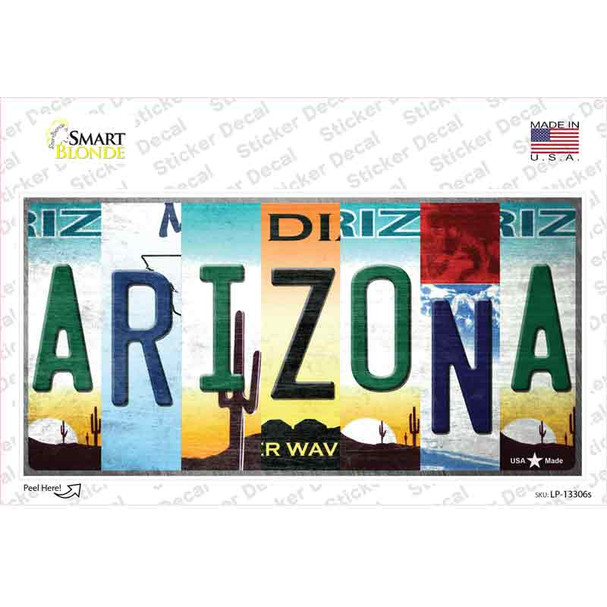 Arizona Strip Art Novelty Sticker Decal