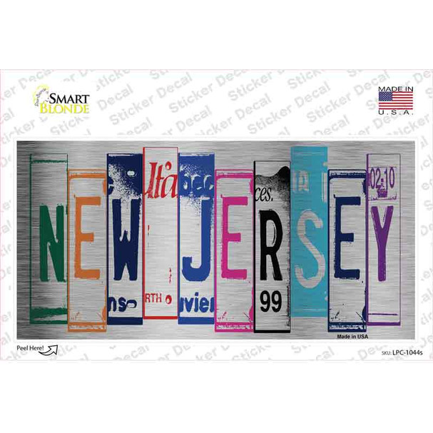New Jersey Art Novelty Sticker Decal