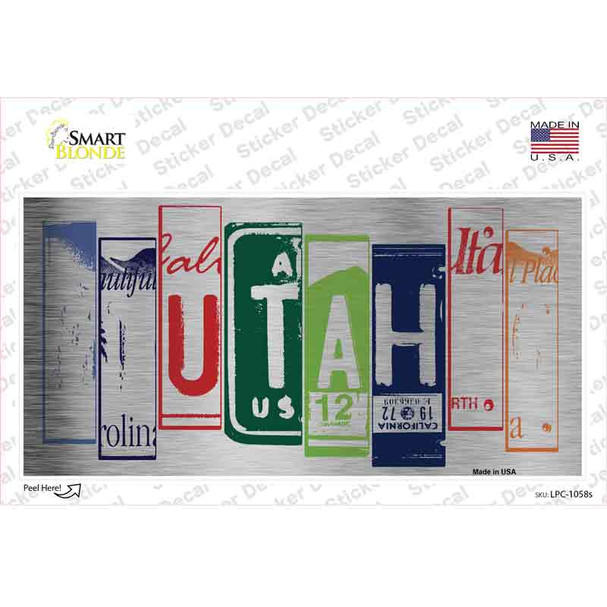 Utah Art Novelty Sticker Decal