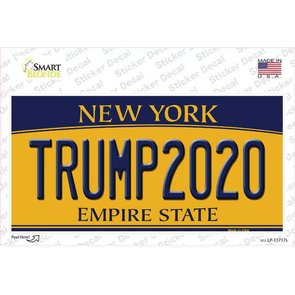 Trump 2020 New York Novelty Sticker Decal