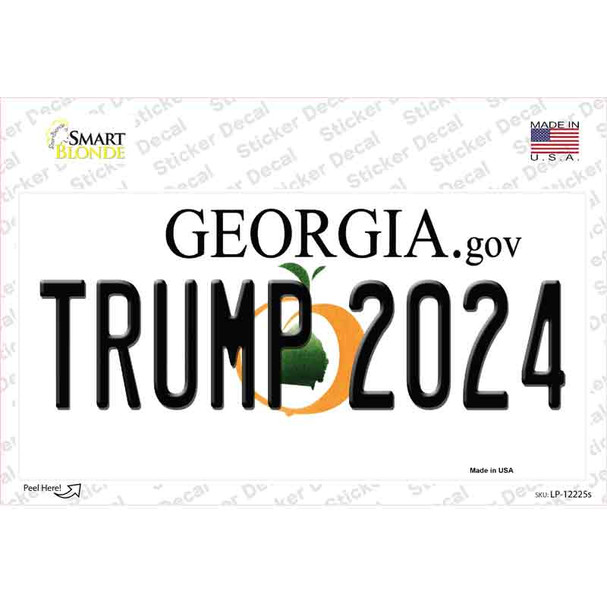 Trump 2024 Georgia Novelty Sticker Decal
