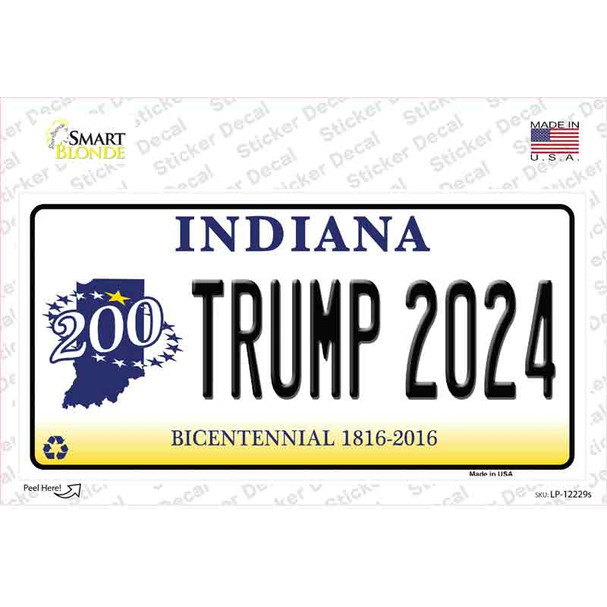 Trump 2024 Indiana Novelty Sticker Decal