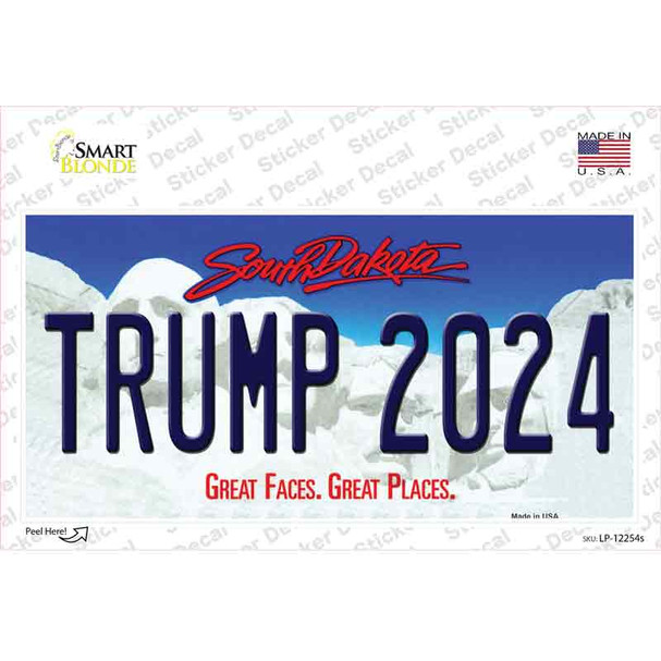 Trump 2024 South Dakota Novelty Sticker Decal
