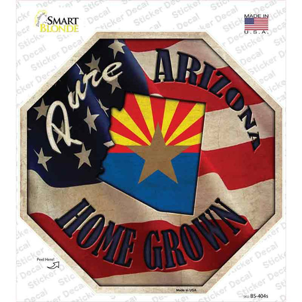 Arizona Home Grown Novelty Octagon Sticker Decal