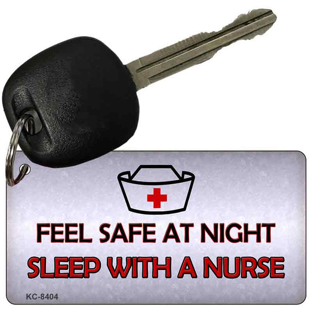 Feel Safe At Night Novelty Metal Key Chain KC-8404