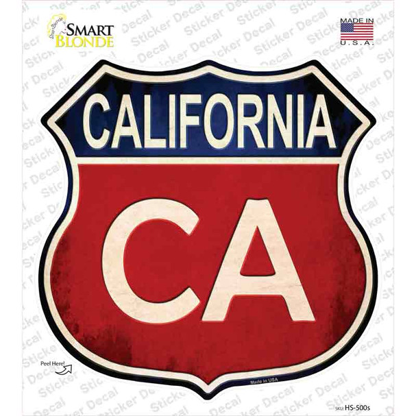 California Novelty Highway Shield Sticker Decal