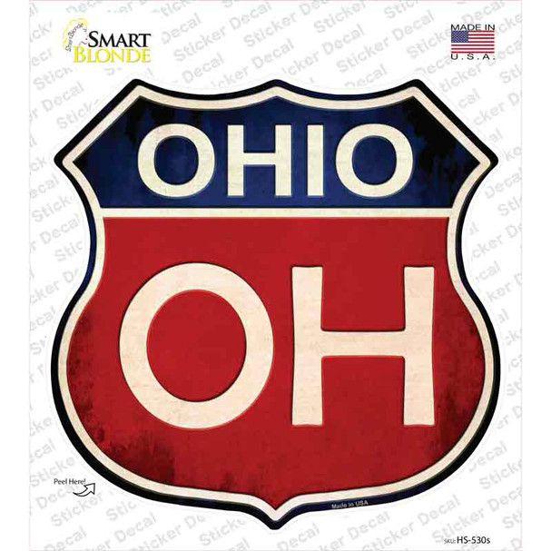 Ohio Novelty Highway Shield Sticker Decal