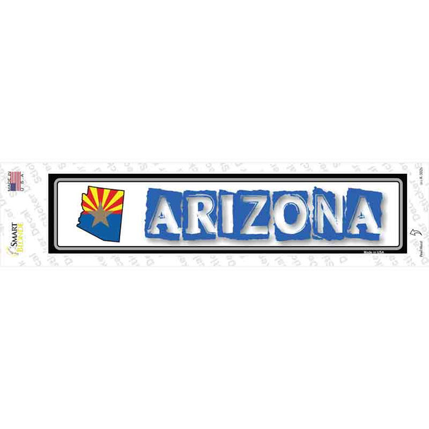Arizona Outline Novelty Narrow Sticker Decal